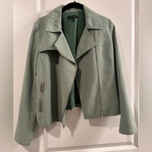 Green Ann Taylor zippered jacket/blazer